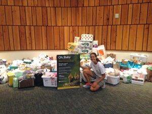 Photo 1 - Jordan Findley with donations