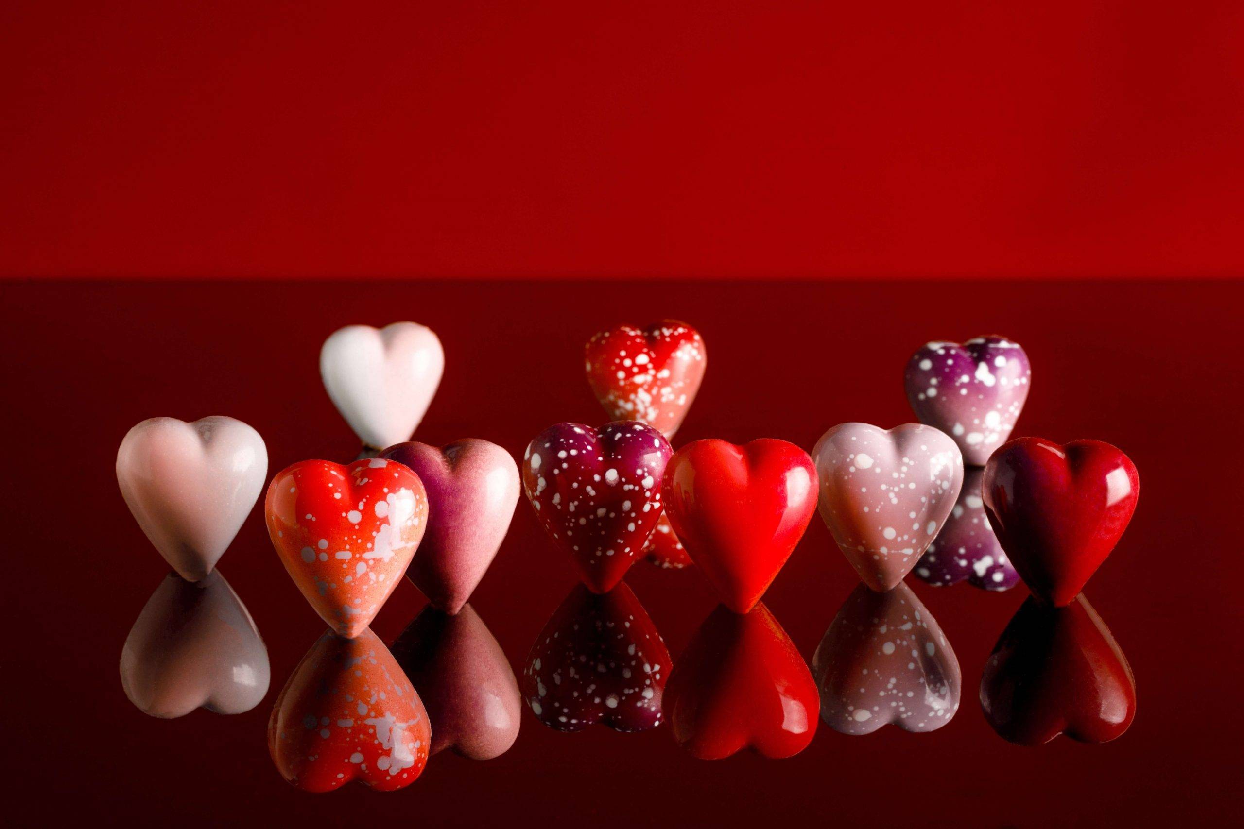 Norman Love Valentines chocolate hearts