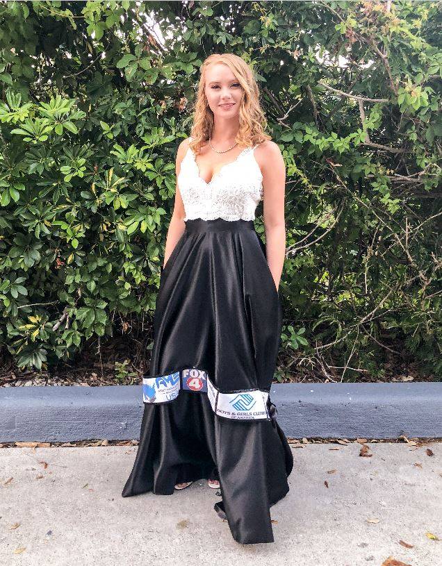 Naples teen who sold advertising on her prom dress donates proceeds to ...