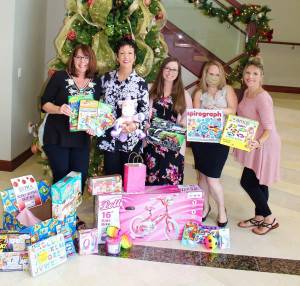 Priority Marketing collecting donations for the FPRA toy drive