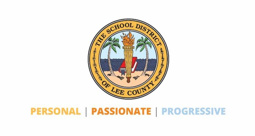 School District logo with tagline personal passionate progressive
