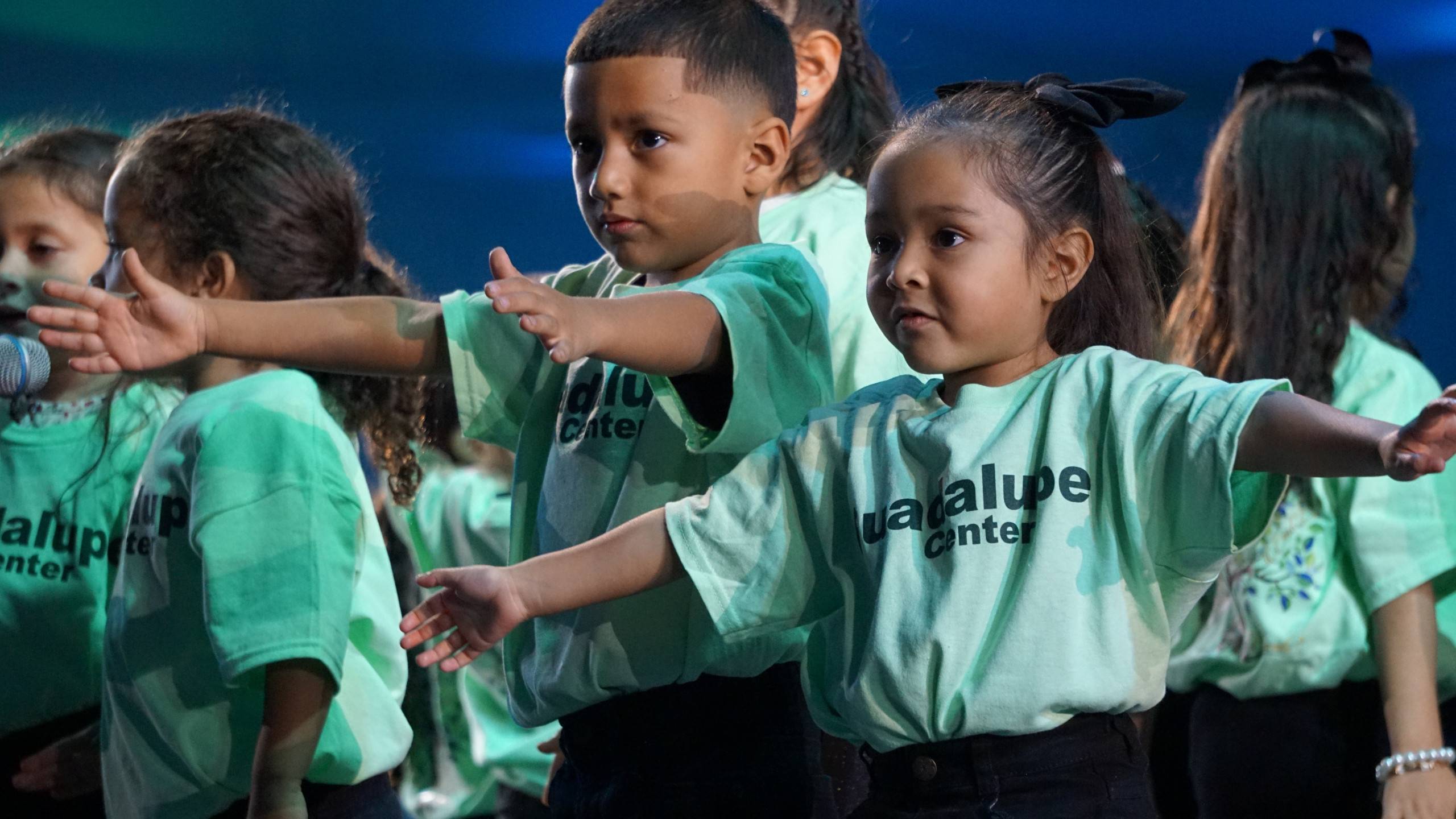 Six Guadalupe Center kids perform during Elevate special event