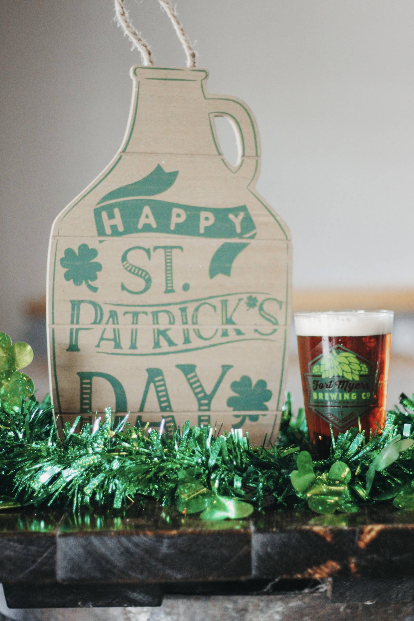 Happy St. Patrick's Day graphic for Fort Myers Brewing Company