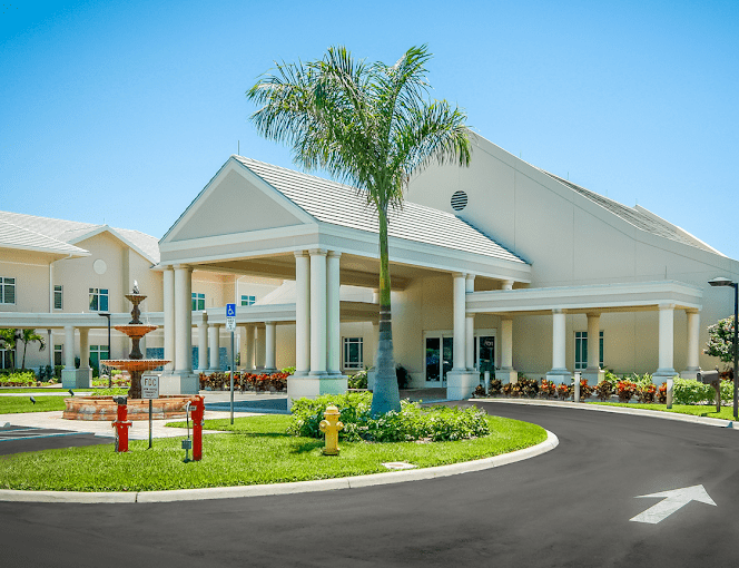 Exterior of Avow palliative care building