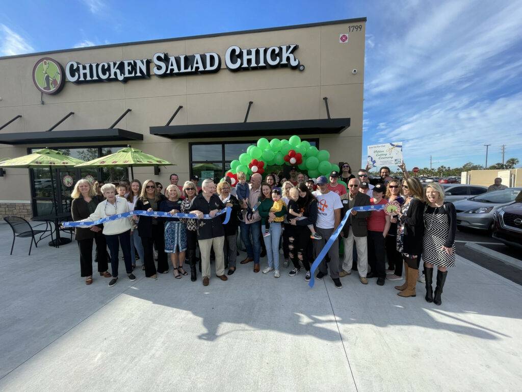 Chicken Salad Chick large ribbon cutting for Port Charlotte location
