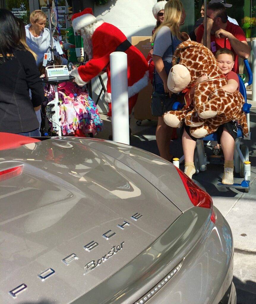 Santa delivers gifts to children at Golisano Children's Hospital