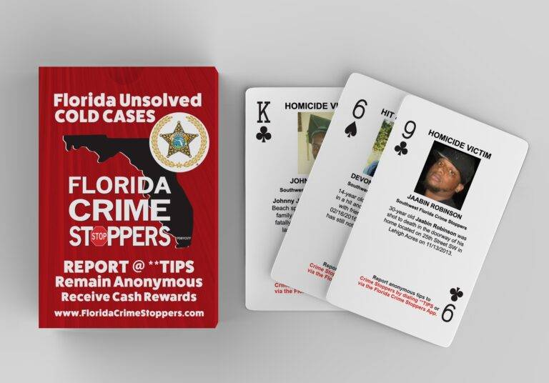 Florida Crime Stoppers - Cold Case Playing Cards